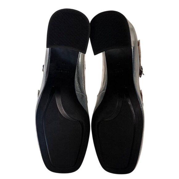 Vagabond Shoemakers Adison Double-Buckle Metallic Leather Pumps Size EU 37, US 6 - Picture 12 of 12